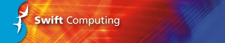Swift Computing header - Flexible Software, Brighter Business